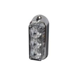 Durite 0-442-22 High Intensity 3 Blue LED Warning Light - Vertical, Chrome bezel (12 flash patterns) PN: 0-442-22